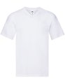 Heren T-shirt V Hals Fruit of the Loom 61-426-0 White